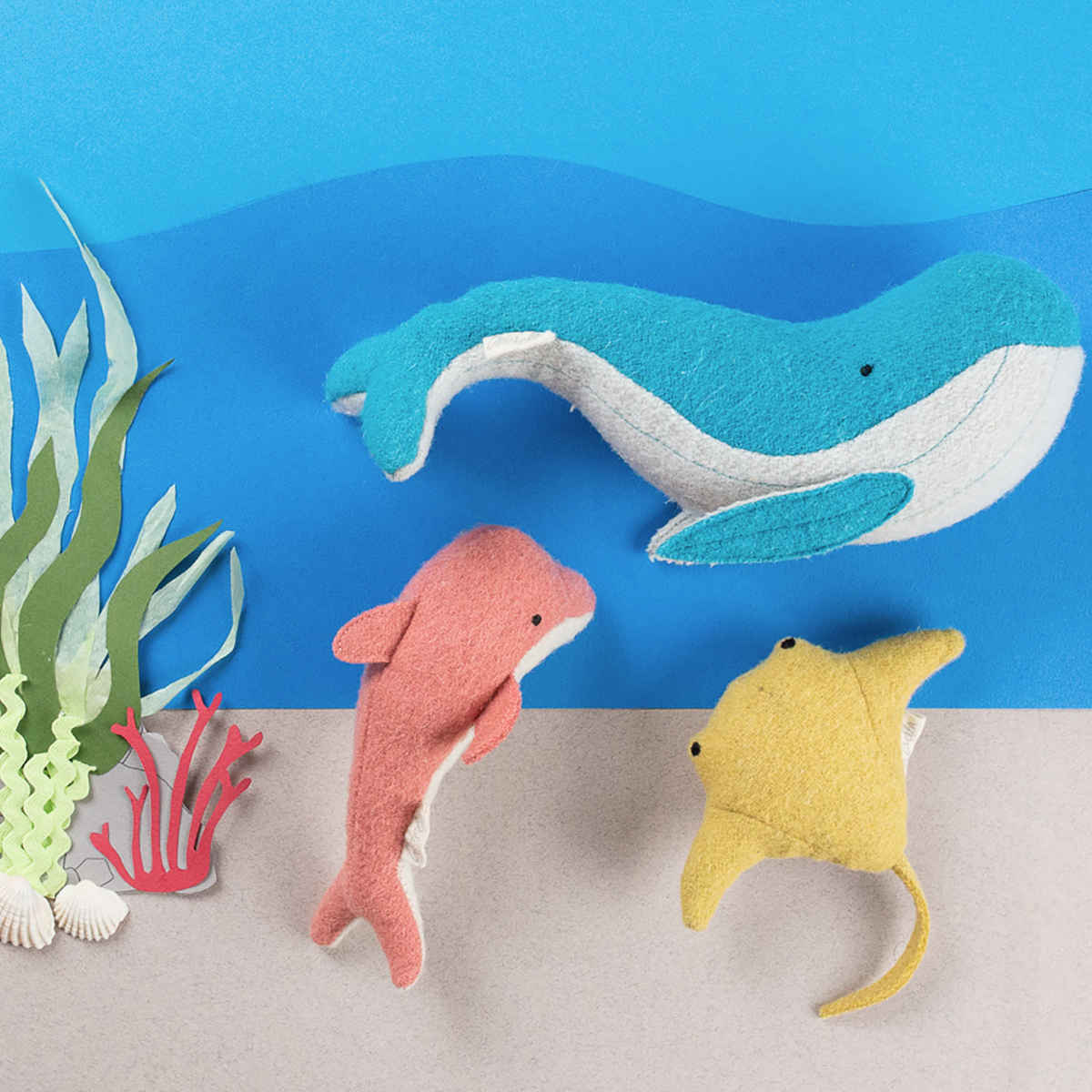 Olli Ella Holdie Ocean Animals Set