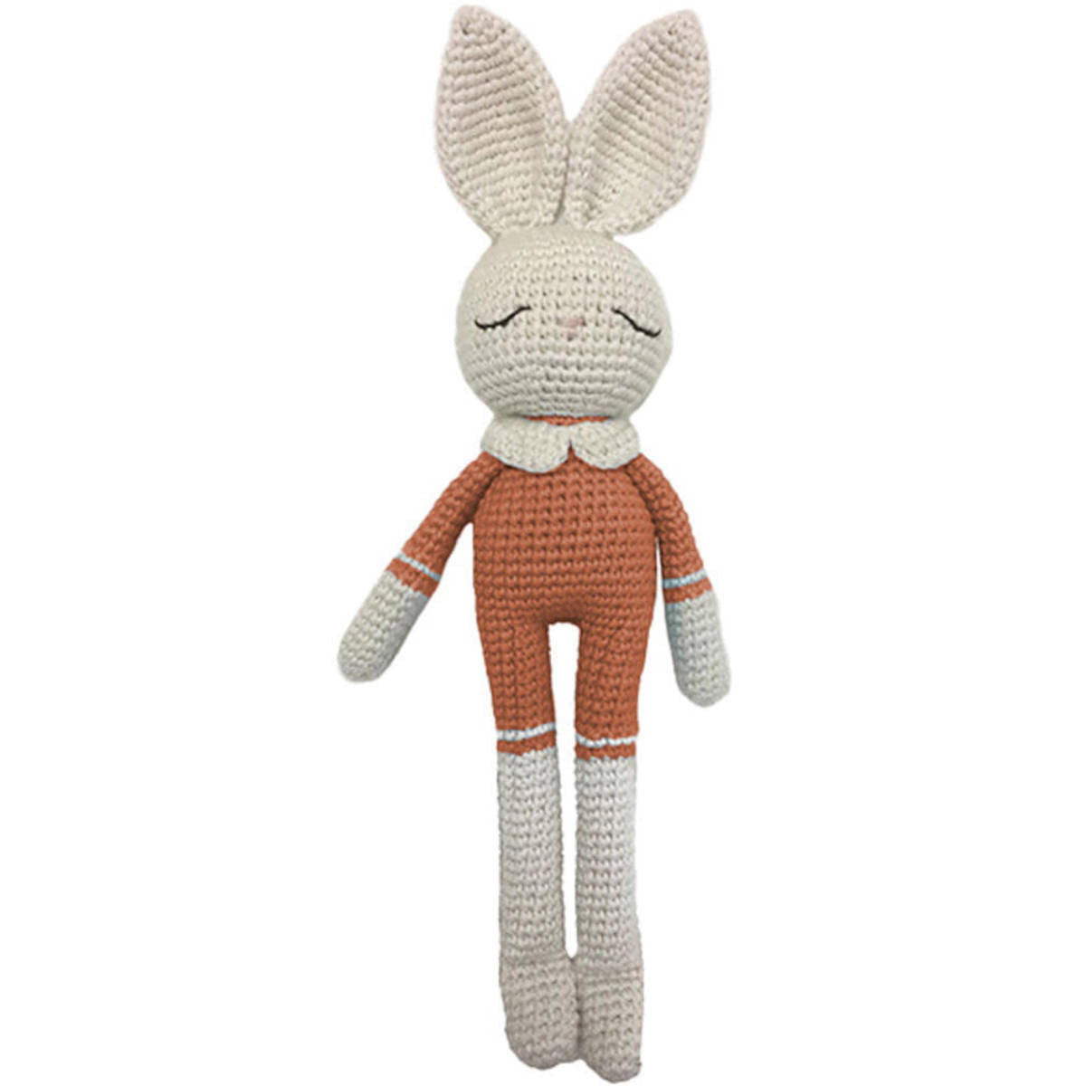 Patti Oslo Organic Crochet Doll,  Bunny, Terracotta