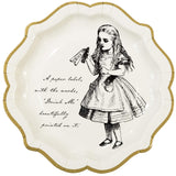 Alice Tea Party Paper Plates, Medium, 8 Pack