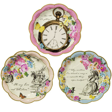 Alice Tea Party Paper Plates