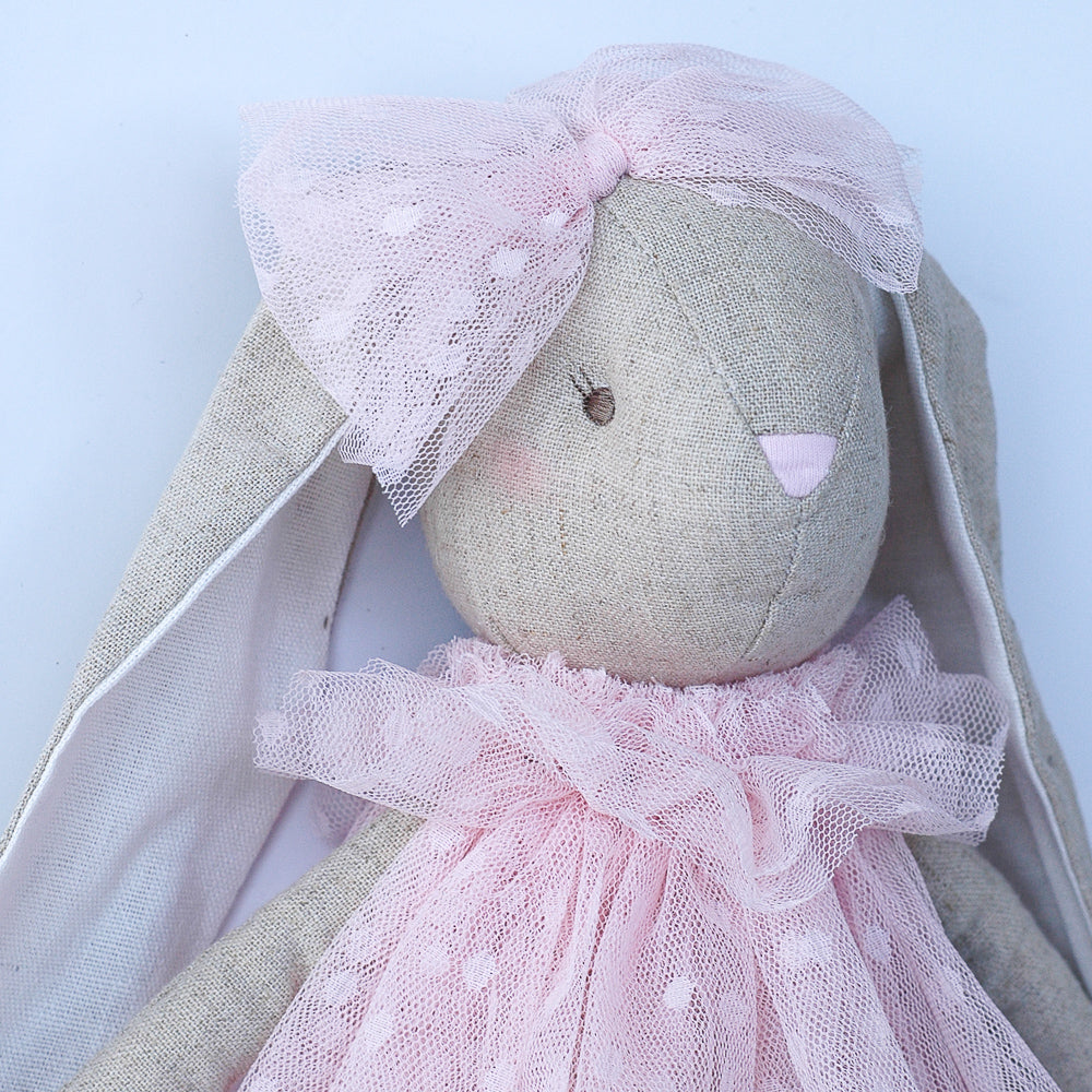 Alimrose Baby Bea Bunny, Pink, 15 inches