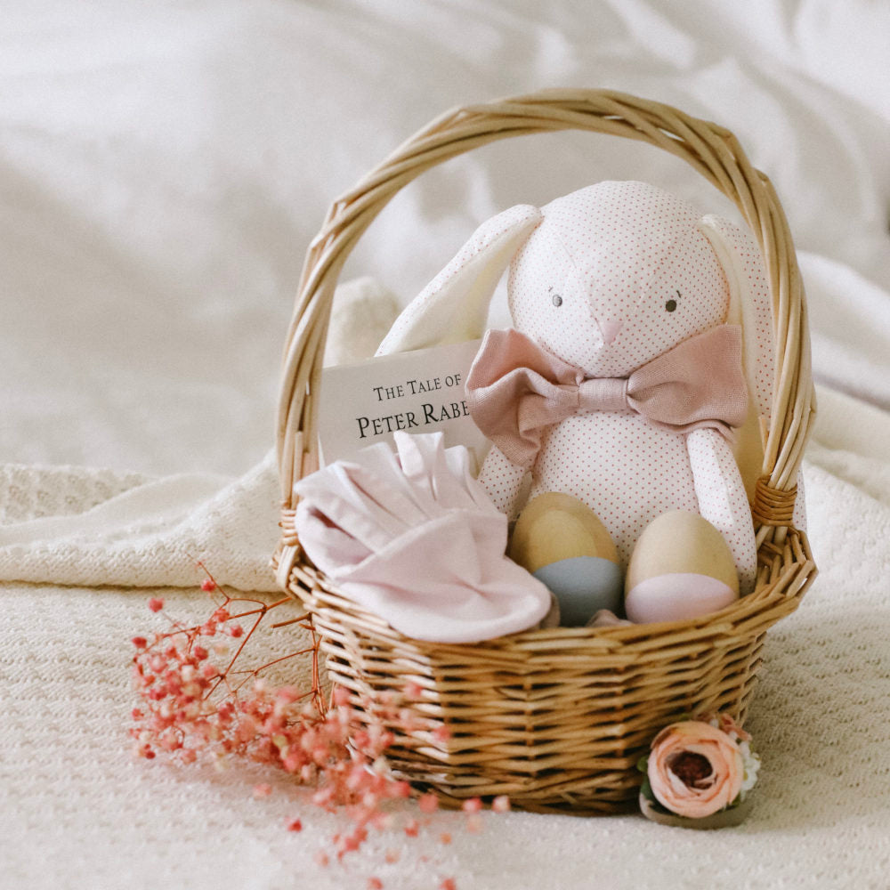 Alimrose Floppy Bunny with Pink Bow