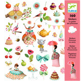 Djeco 160 Stickers, Princess Tea Party