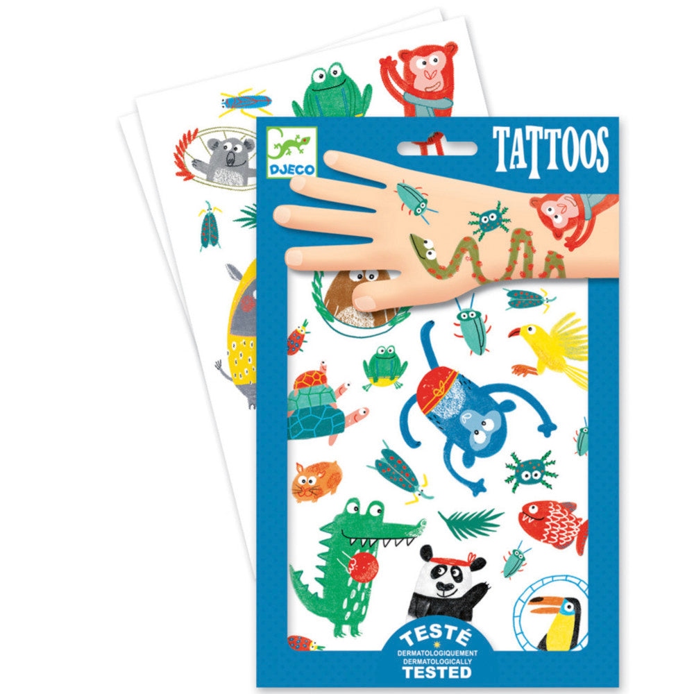 Djeco Temporary Tattoos, Animals