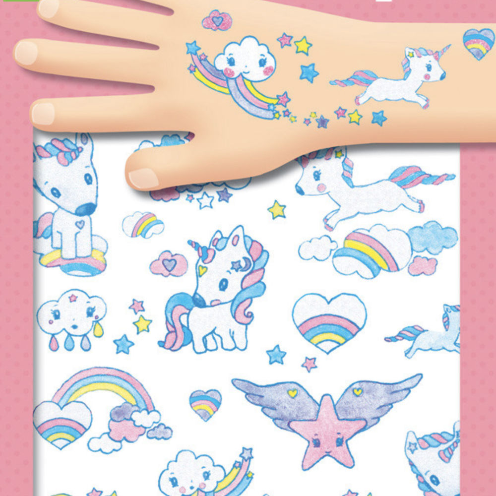 Djeco Temporary Tattoos, Unicorns