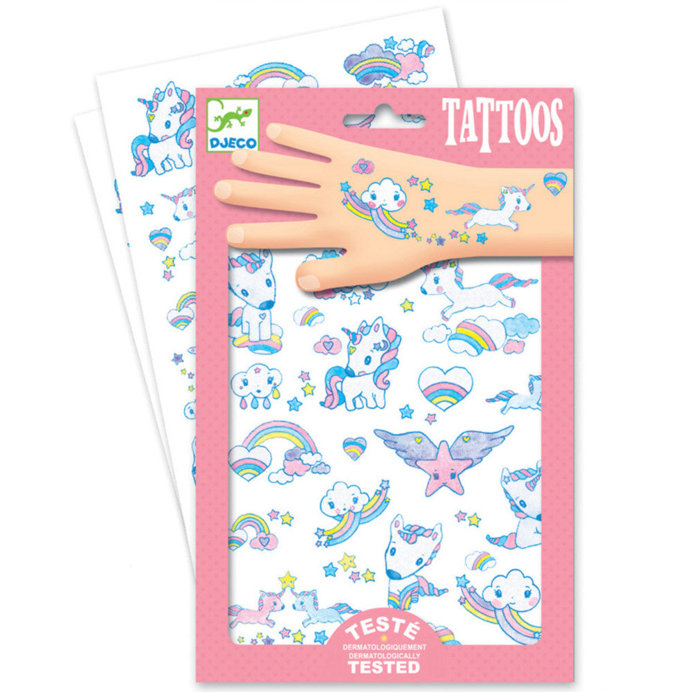 Djeco Temporary Tattoos, Unicorns