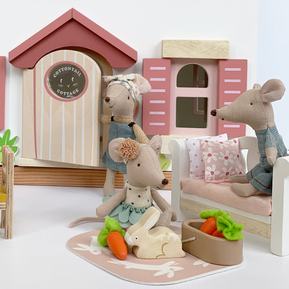 Tender Leaf Toys Cottontail Cottage with Furniture