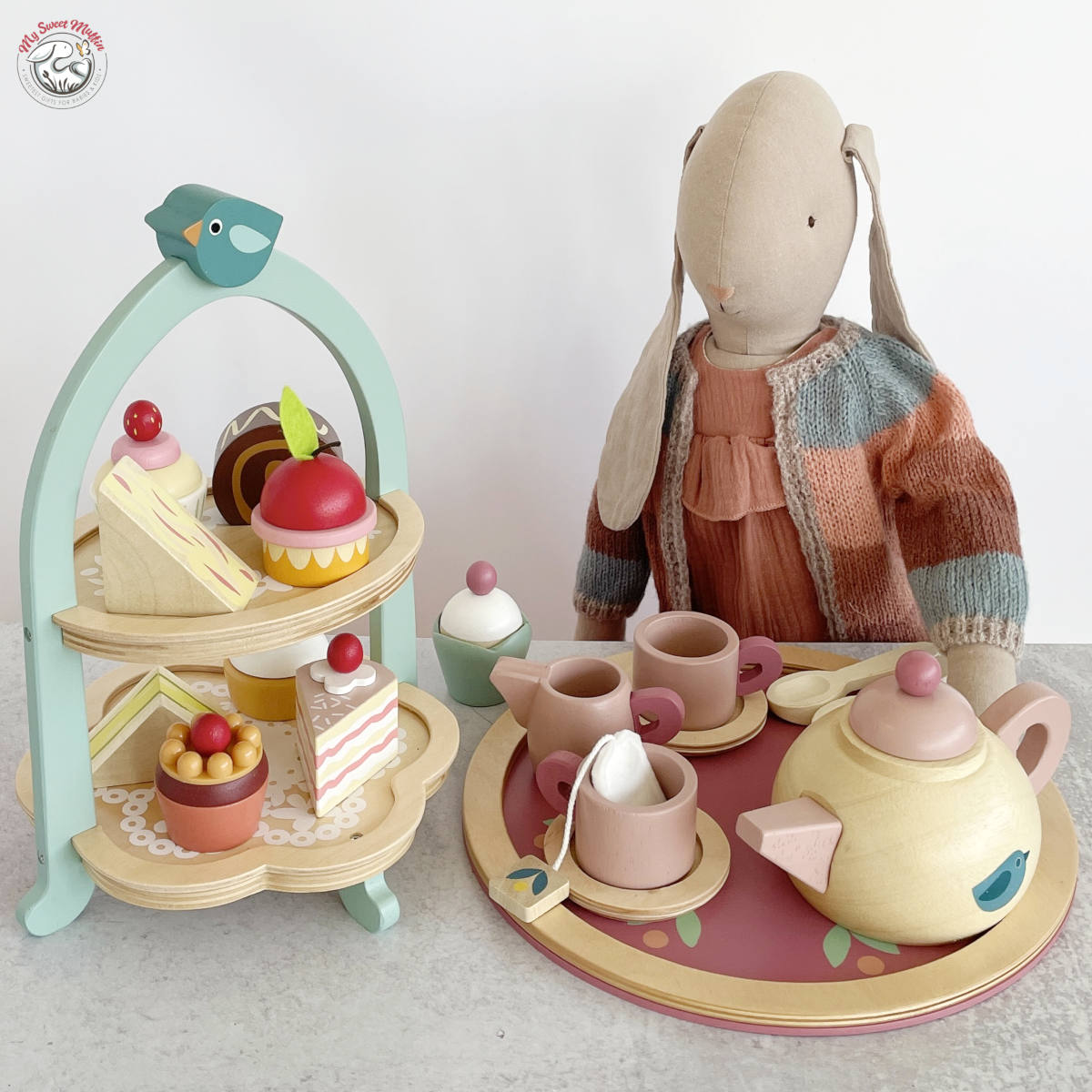 Tender Leaf Toys Birdie Afternoon Tea Stand