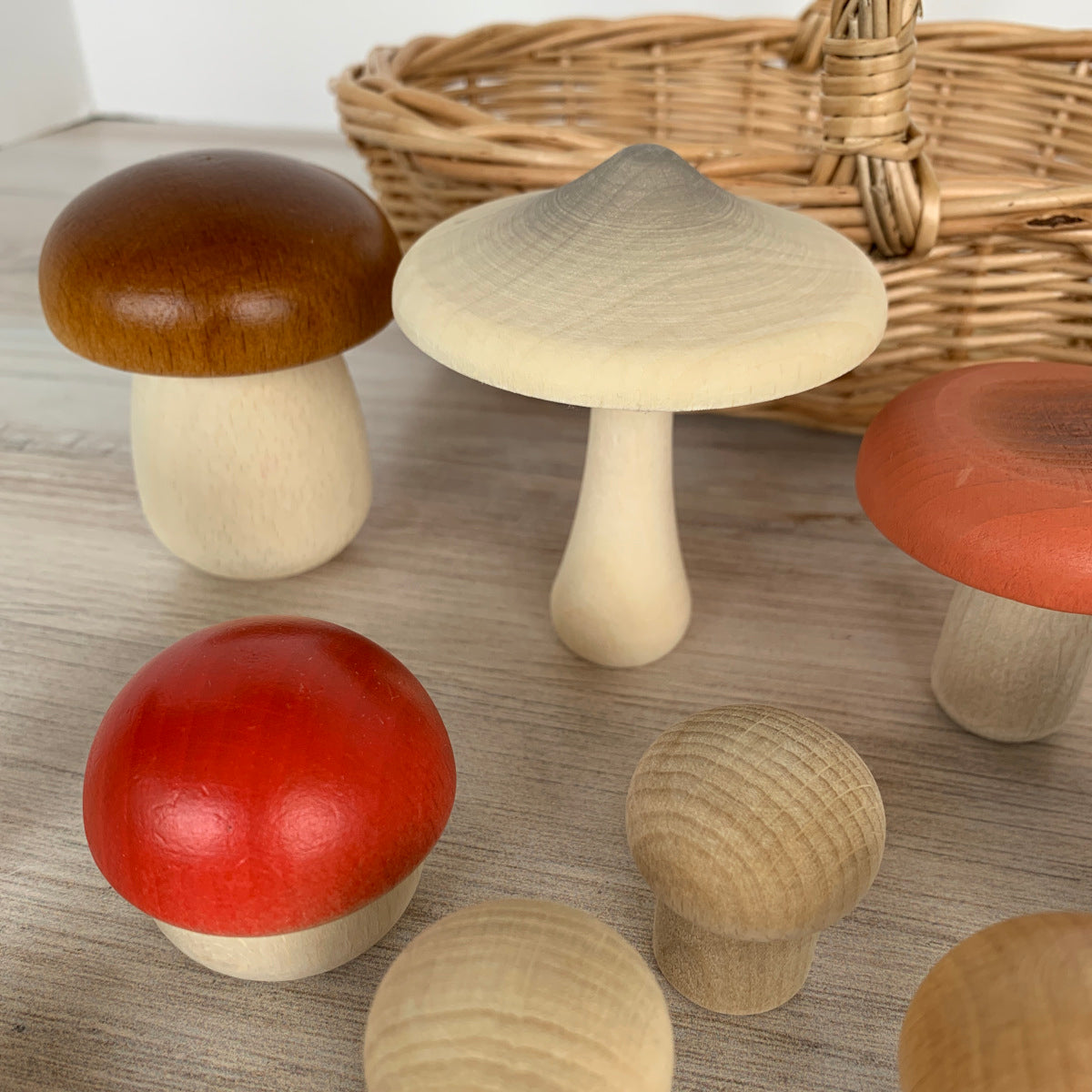 Forest Mushrooms Basket