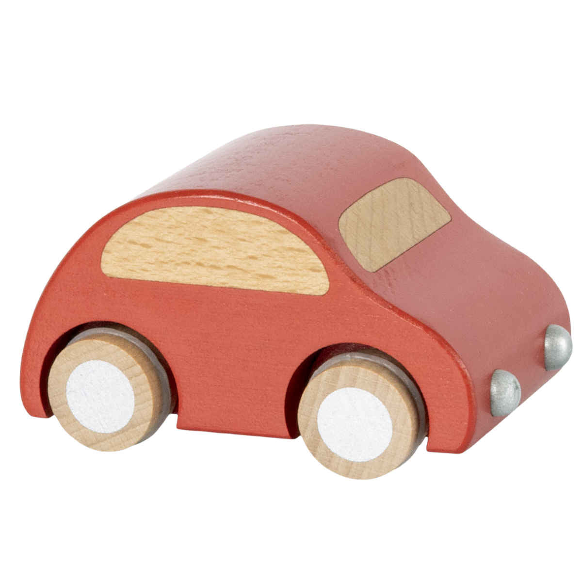 Maileg Wooden Full Back Toy Car, Red