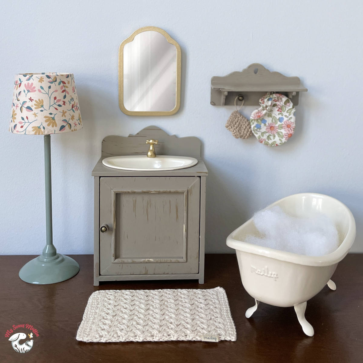 Maileg Miniature Doll House Bathroom Sink