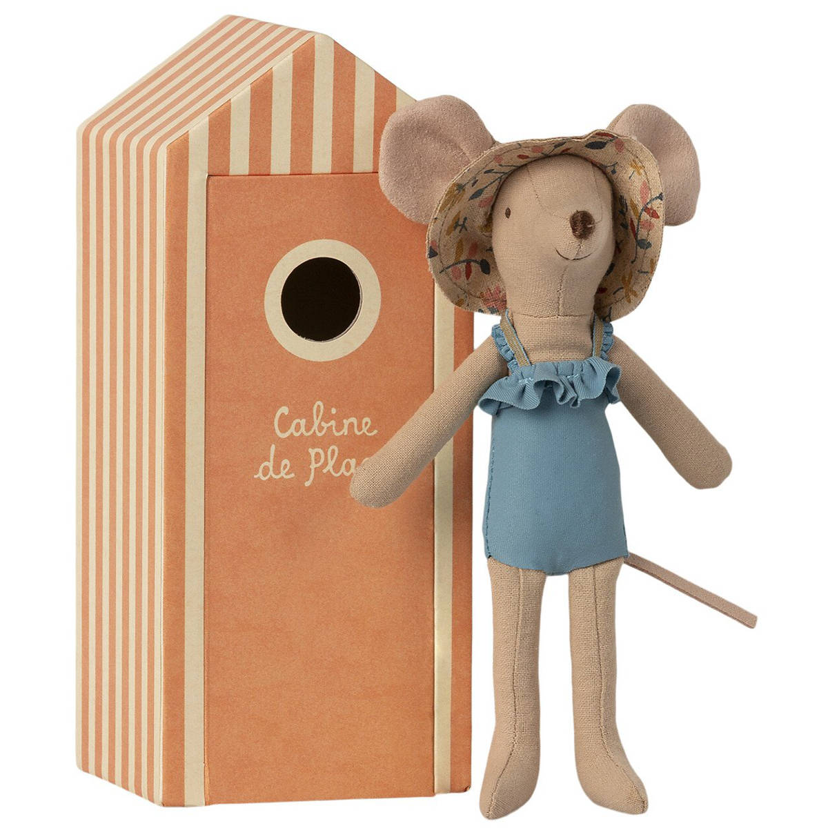 Maileg Mom Mouse in Cabin de Plage