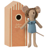 Maileg Mom Mouse in Cabin de Plage