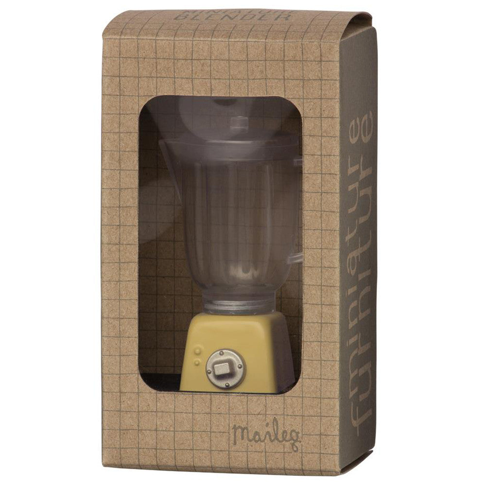 Maileg Miniature Doll House Blender, Yellow