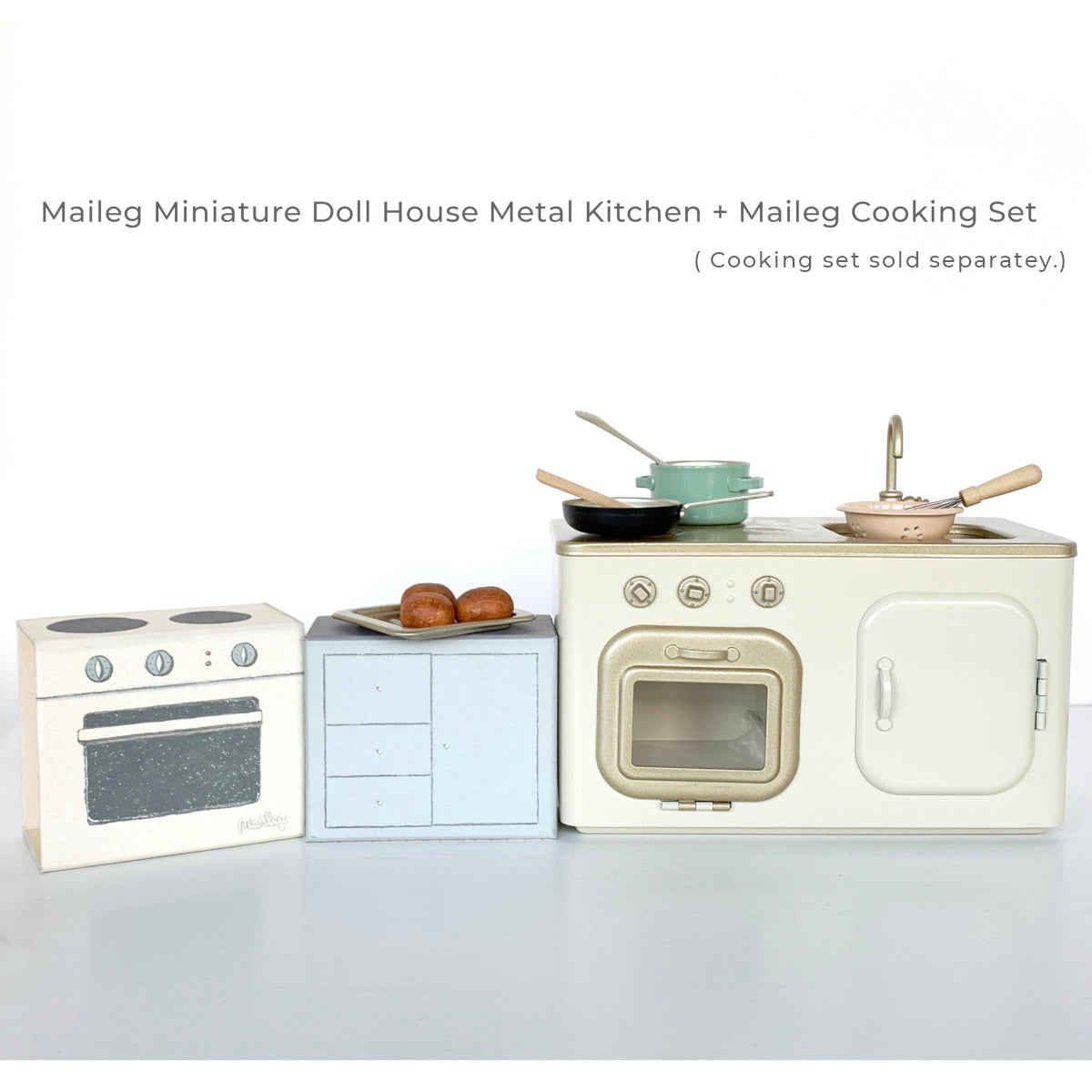 Maileg Miniature Doll House Metal Kitchen