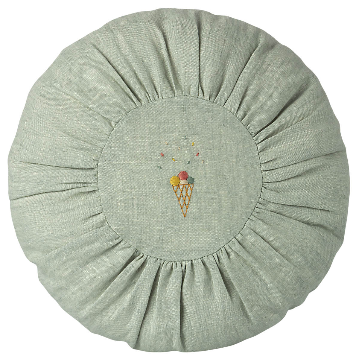 Maileg Small Round Cushion, Mint