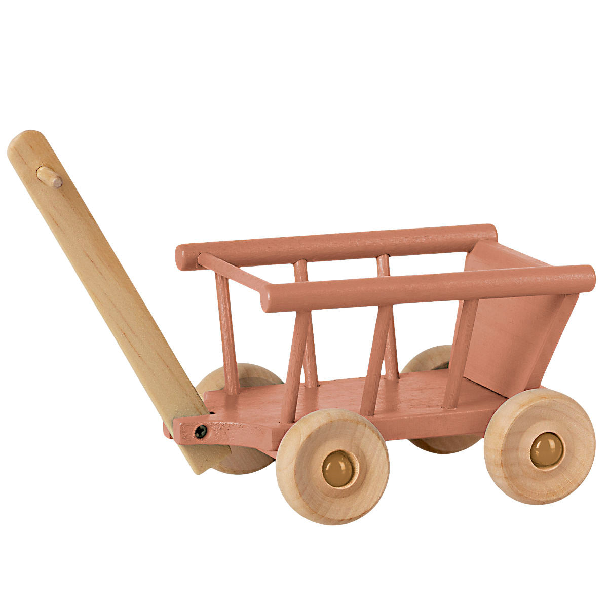 Maileg Doll House Miniature Mini Wagon, Dusty Rose