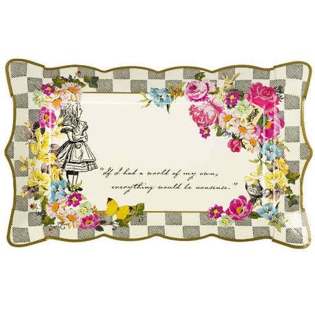 Alice Tea Party Platter, 4 pack