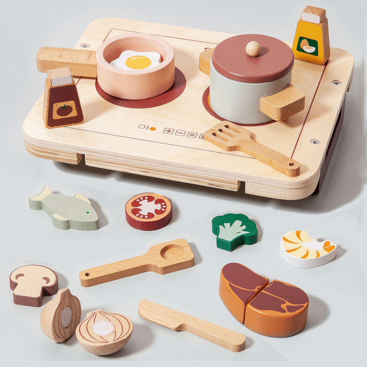 Petit Monkey Wooden Cooking Set