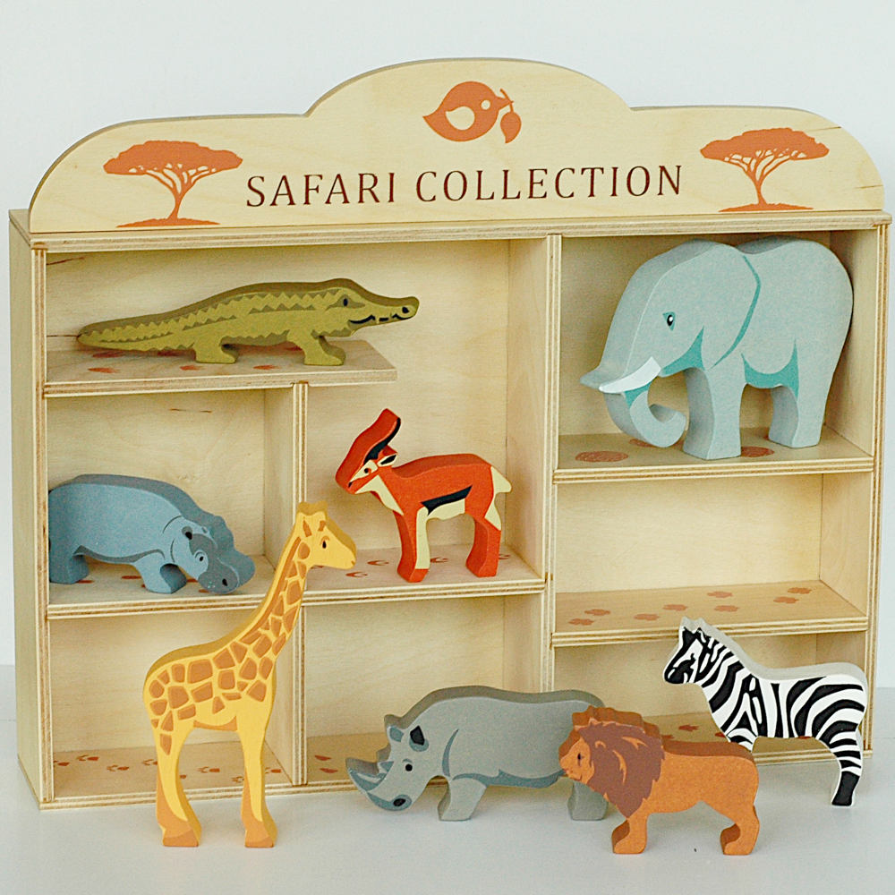 Tender Leaf Toys Safari Wooden Animals