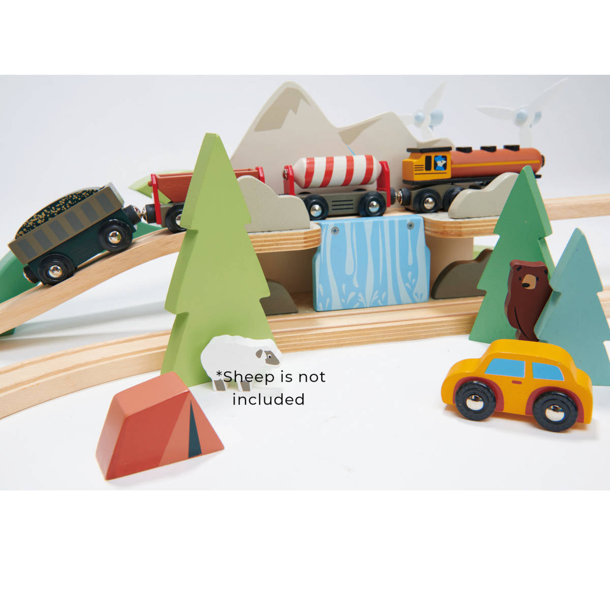 Tender Leaf Toys Mountain View Train set