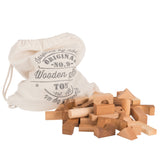 Wooden Story Natural Blocks in Sack, 100pcs