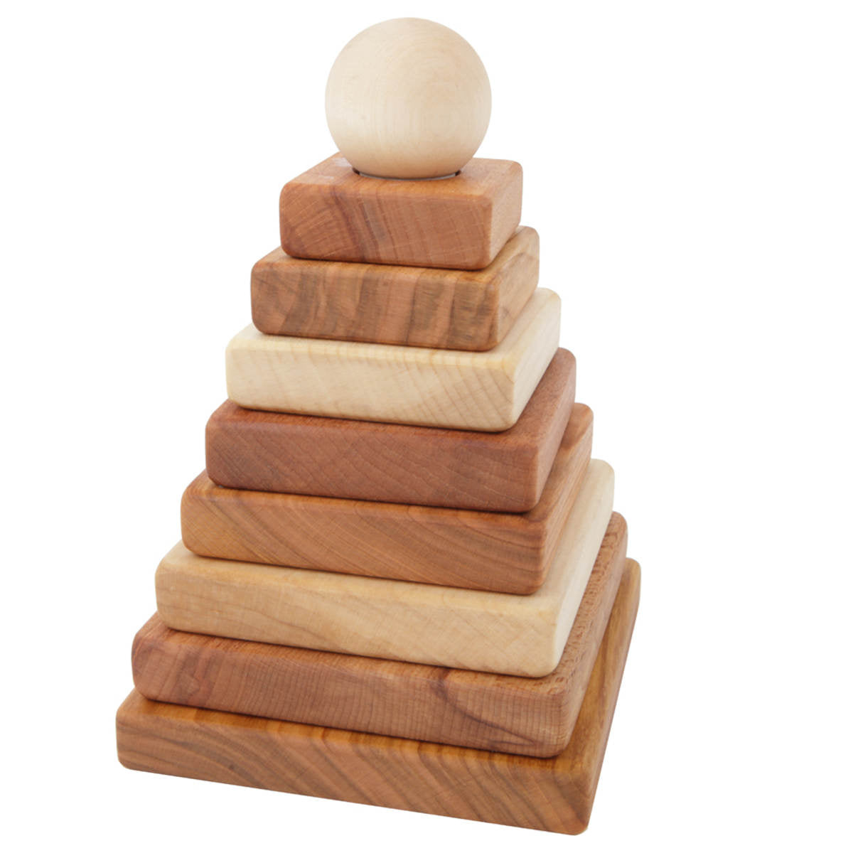 Wooden Story Natural Pyramid Stacker