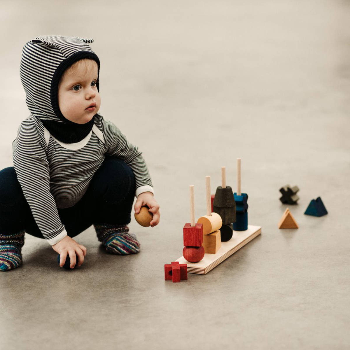 Wooden Story Rainbow Wooden Stacking Toy, XL