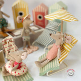 Maileg Mouse size Beach Chair Set