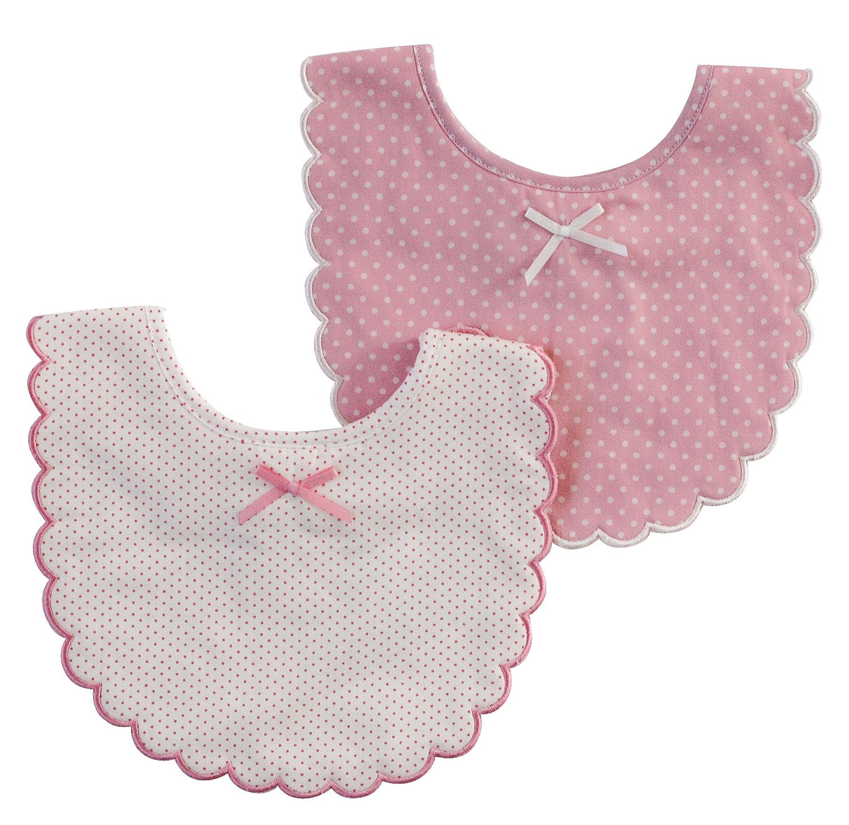 Alimrose Scallop Edge Bib, Pink