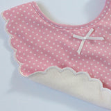 Alimrose Scallop Edge Bib, Pink