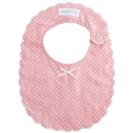 Alimrose Scallop Edge Bib, Pink