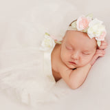 Ivory Newborn Baby Girl Tutu 3pcs Set