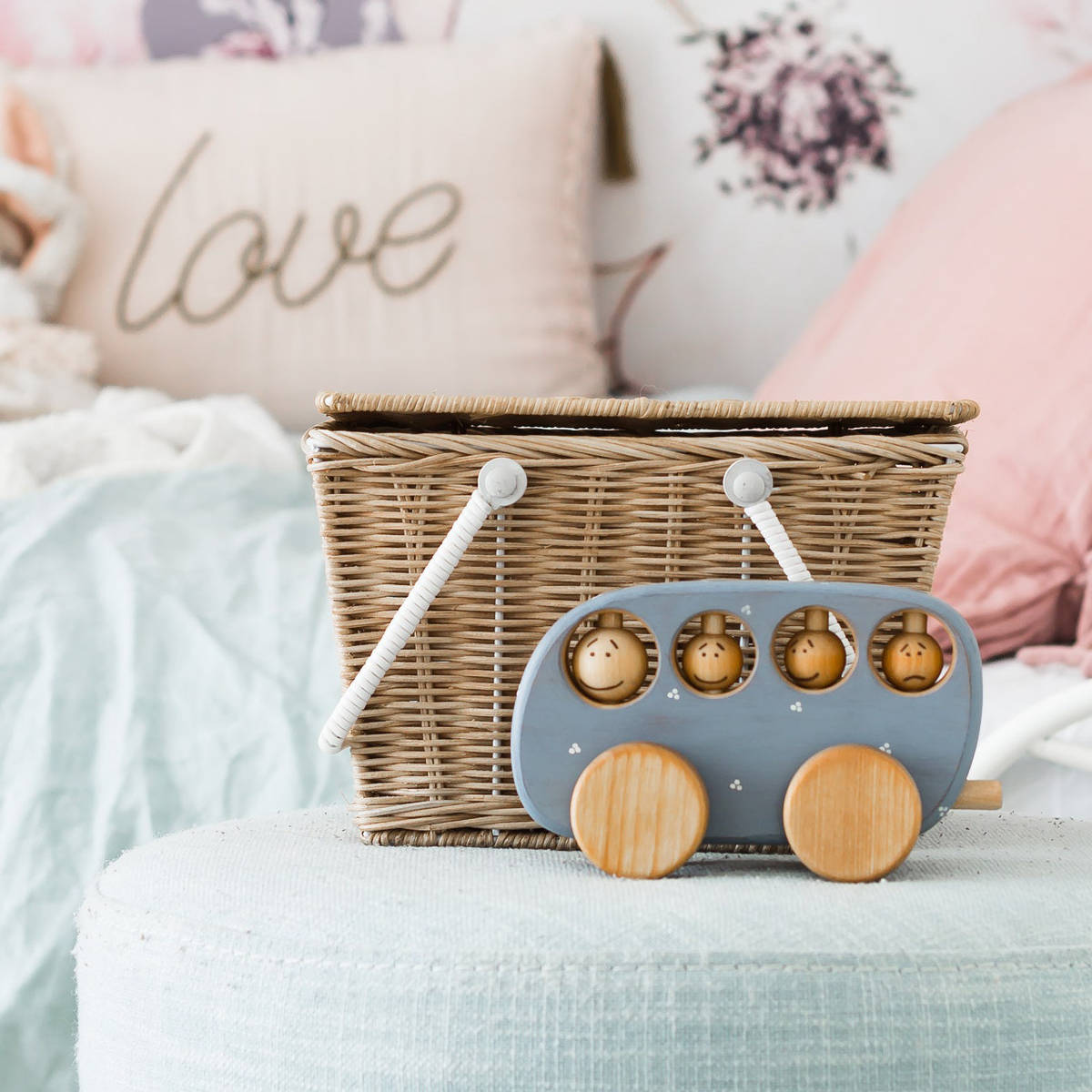 Wooden Toy Bus